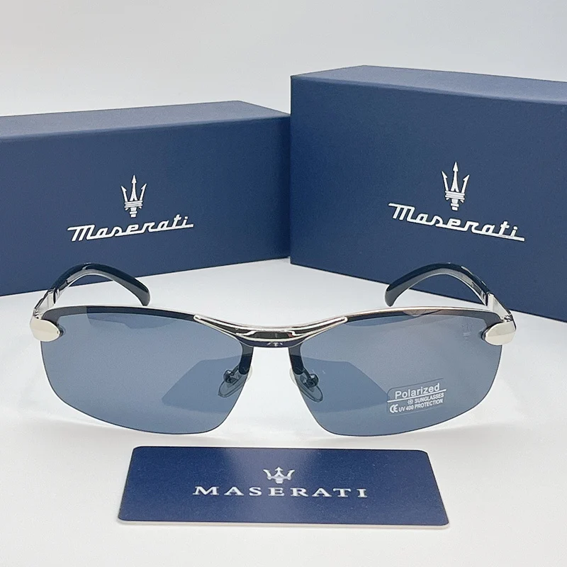 Maserati óculos de sol de luxo de alta qualidade para homens e mulheres polarizados uv400 óculos de condução estilo clássico design de moda de qualidade premium - Image 2