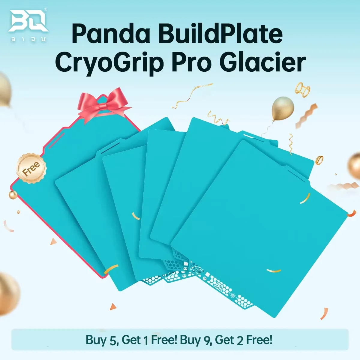 Placa de Construção BIGTREETECH Panda CryoGrip Pro, Placa Fria CryoGrip em Aço Mola para Bambu Lab X2D P2S P1P P1S X1C X1E A1