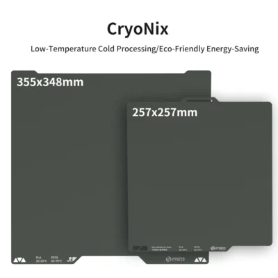 Para bambu lab x1/p1/a1/h2d cryonix impressora 3d placa fria compatível forte adesão altas baixas temperaturas para peças de impressora 3d