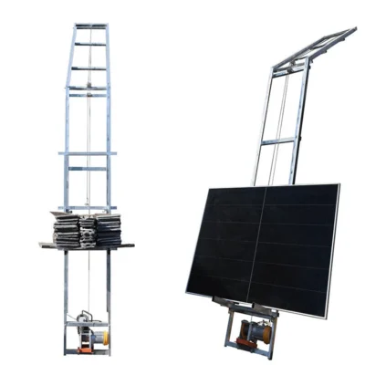 Escada elétrica da grua da elevador do painel solar 2-20m 300kg para a manutenção da construção do sistema de montagem do telhado da instalação dos módulos fotovoltaicos