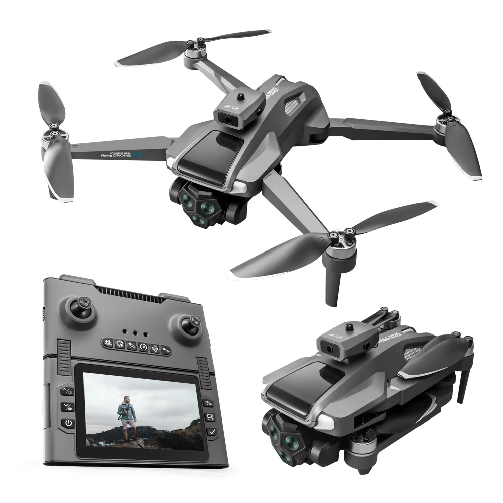 M66 bateria tripla drone sem escova-tela controle de gestos remoto zoom fotografia inteligente evitar obstáculos novo modelo