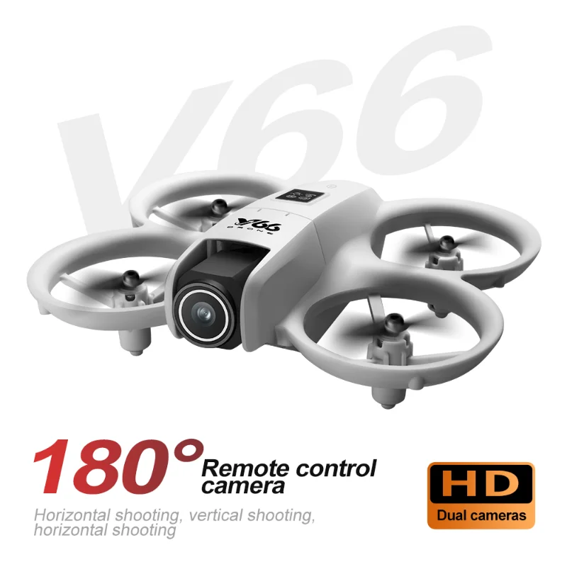 Mini Drone V66 8K HD com Câmera Dupla, Evitação de Obstáculos em 5 Direções, Quadricóptero RC Dobrável para Adultos, Gravação de Fotografia Aérea 2026Novo - Image 6