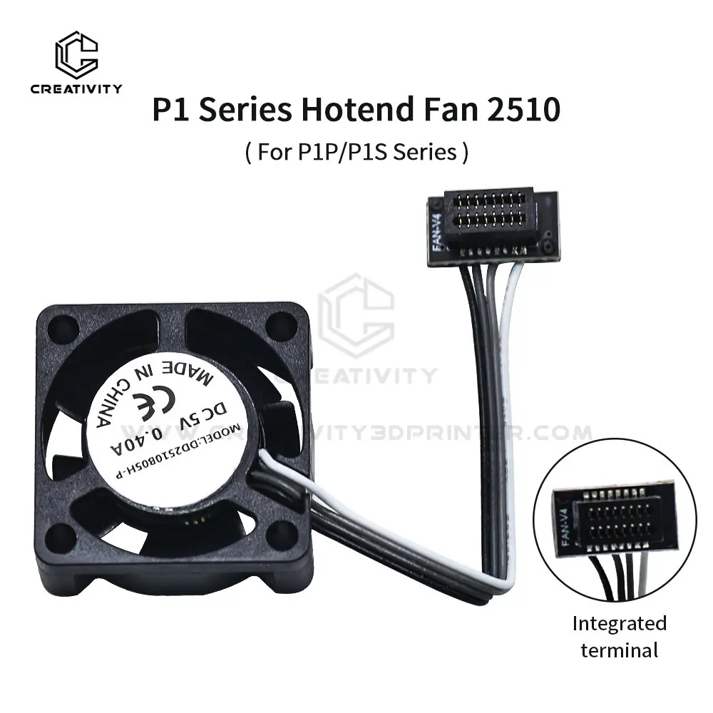 Ventilador Original Lab X1 P1P P1S 5015, Mini Ventilador 2510 5V 15000 rpm/min com Cabo para Impressora 3D Bamboo - Image 4