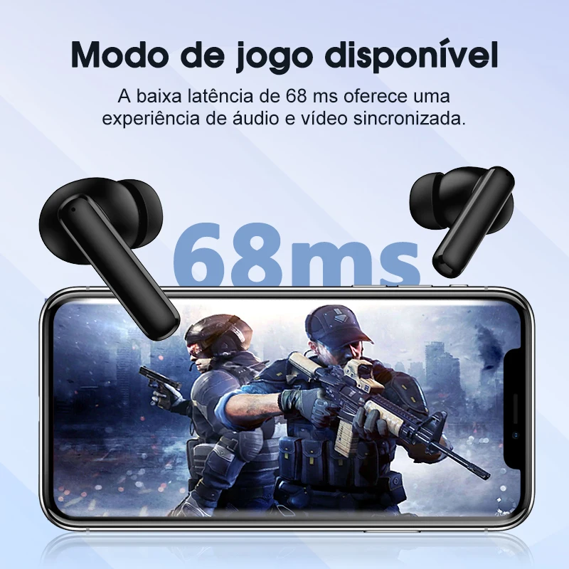Qcy t13 anc cancelamento de ruído ativo sem fio fones de ouvido bluetooth 5.3 4 microfones enc chamadas claras 30h playtime ipx5 - Image 11