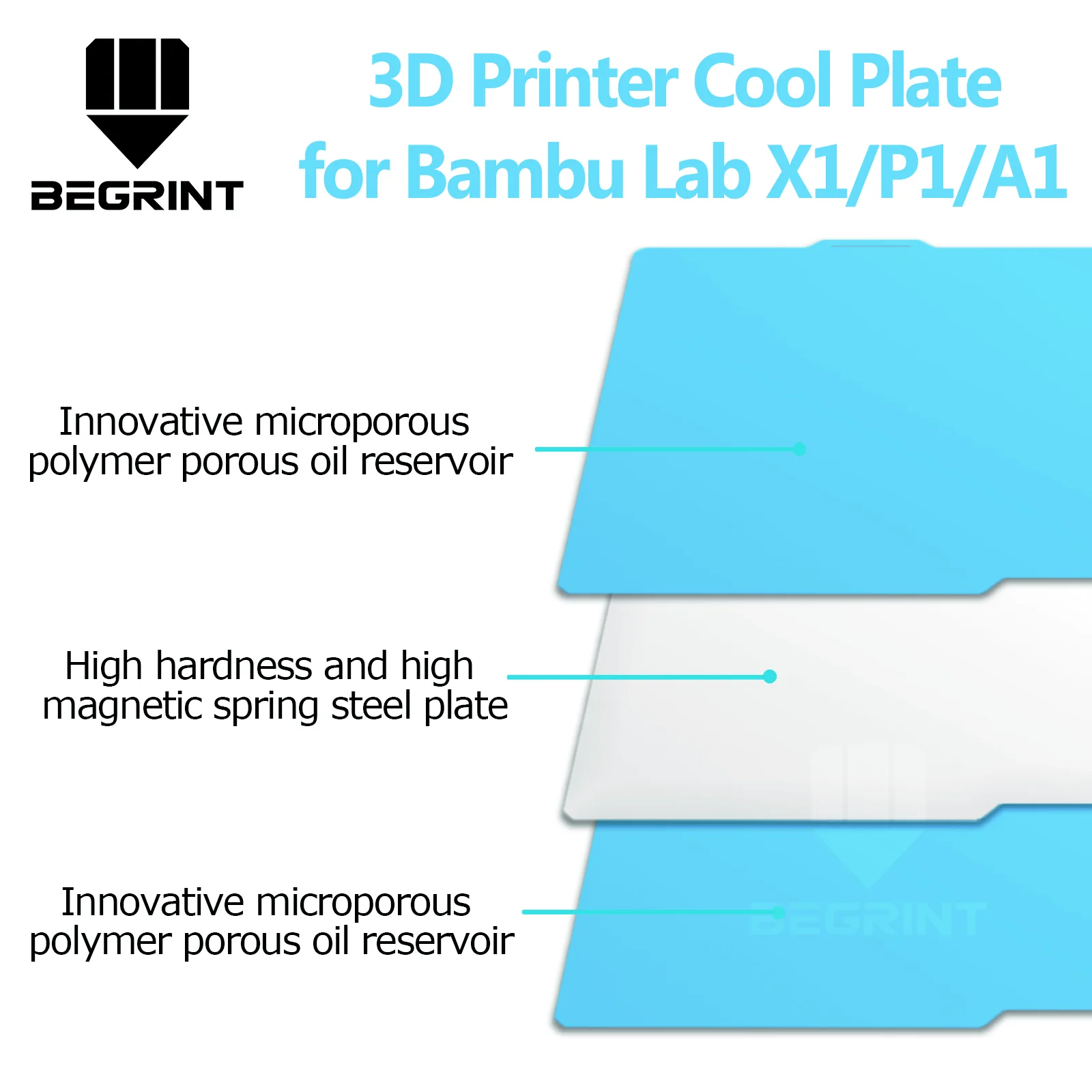 Placa de construção para laboratório de bambu placa fria de baixa temperatura para bambu lab p1p a1 x1 x1c p1s p2s mola aço 257x257 buambulab a1 - Image 5