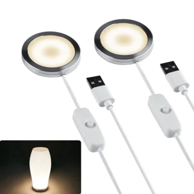 Peça de impressora 3d para bambu lab kit de lâmpada led 001 modelo diy ferragem sem concha branco quente dc 5v kit de luz ajustável para impressora 3d