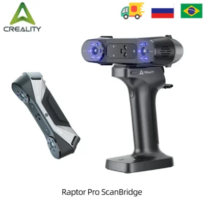 Scanner 3D Creality Raptor Pro ScanBridge com Digitalização Sem Fio e Kits para Smartphone, Conjunto Conveniente e Completo