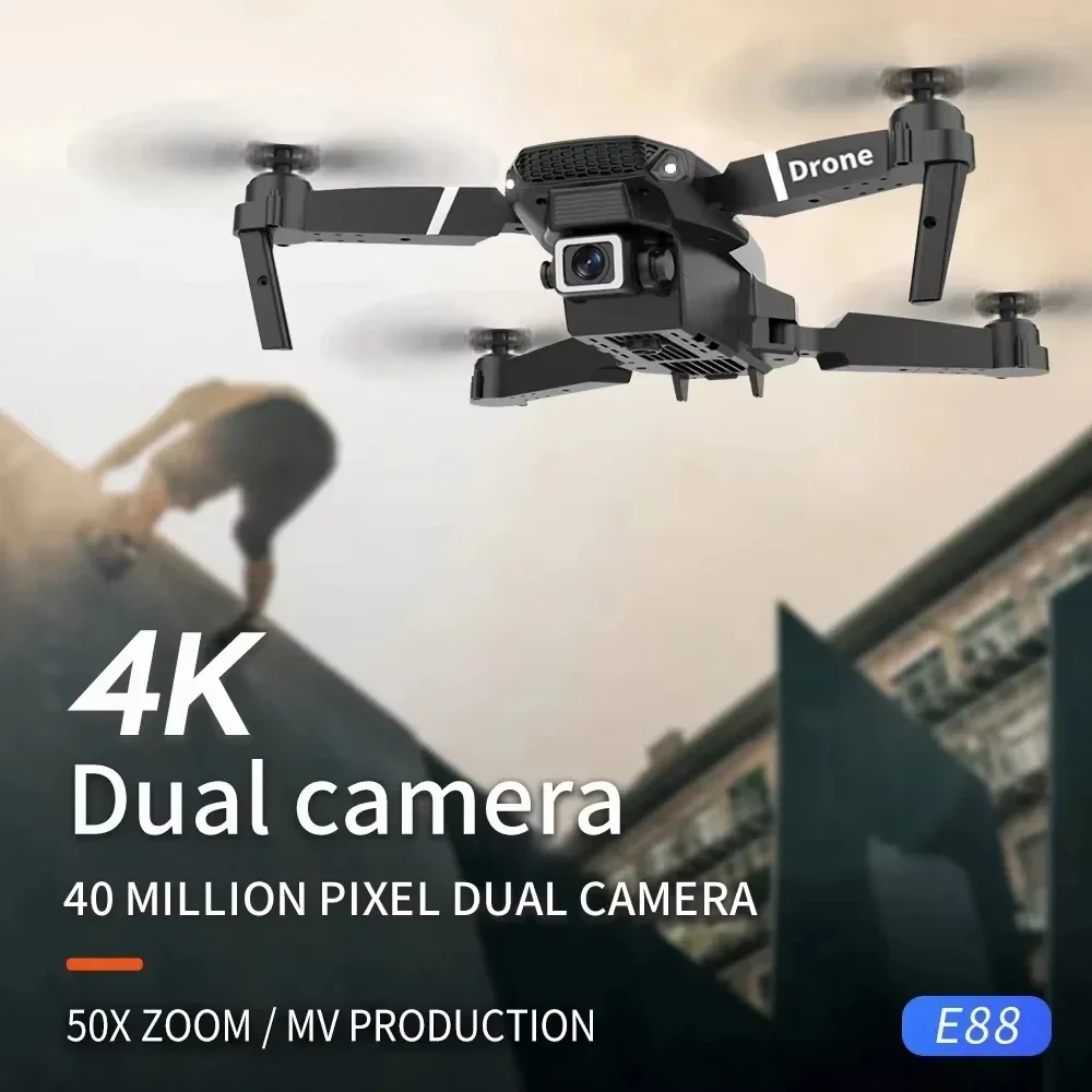 E88pro drone 8k 5g profissional hd câmera dupla fotografia aérea aeronaves de controle remoto quadcopter brinquedos 15000m 2025 - Image 3