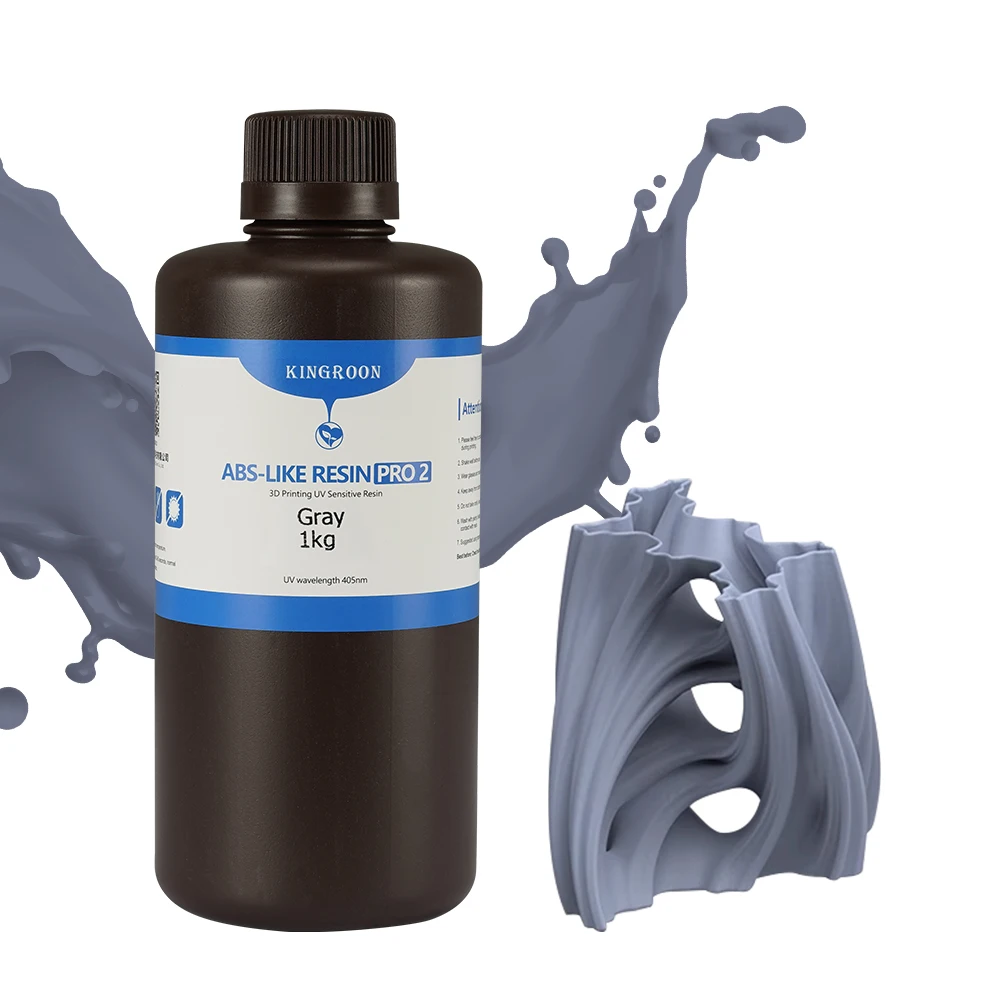 Resina para Impressora 3D KINGROON ABS-Like Pro 2 de Alta Resistência e Dureza, Resina de Cura Rápida UV 405nm para Impressora 3D LCD SLA - Image 2