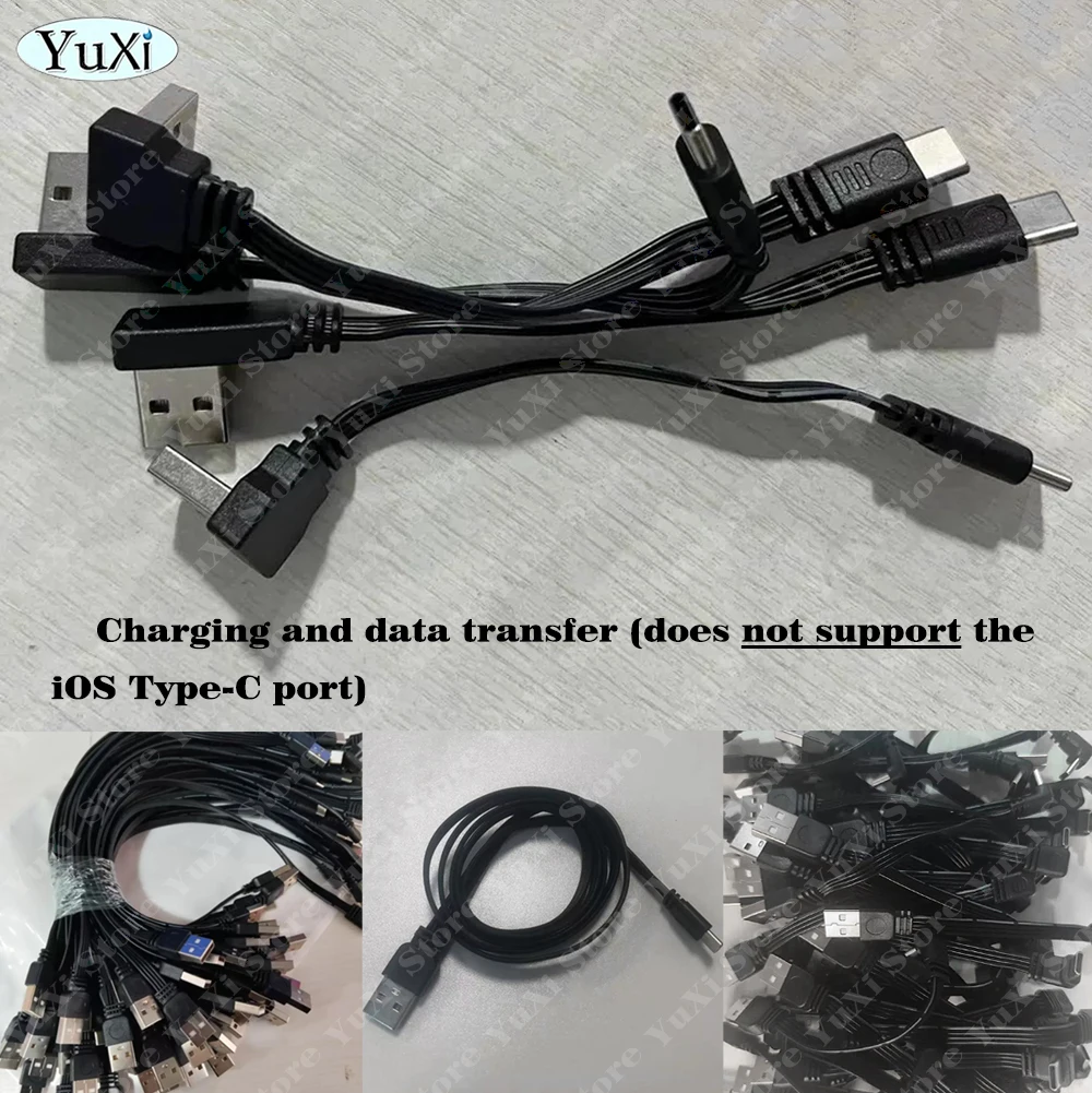 Cabo USB Flexível Plano Angulado 90 Graus Macho para Tipo-C Macho para Carregamento e Transferência de Dados 10CM-100CM (Cabo com Conexão para Cima, Baixo, Esquerda, Direita) - Image 6