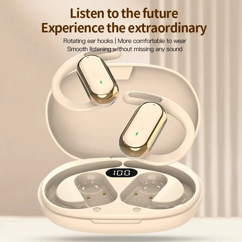 Fones de ouvido bluetooth 5.4 ipx7 à prova d'água 20 horas sem fio com microfone com cancelamento de ruído enc graves profundos para esportes treino academia - Image 4