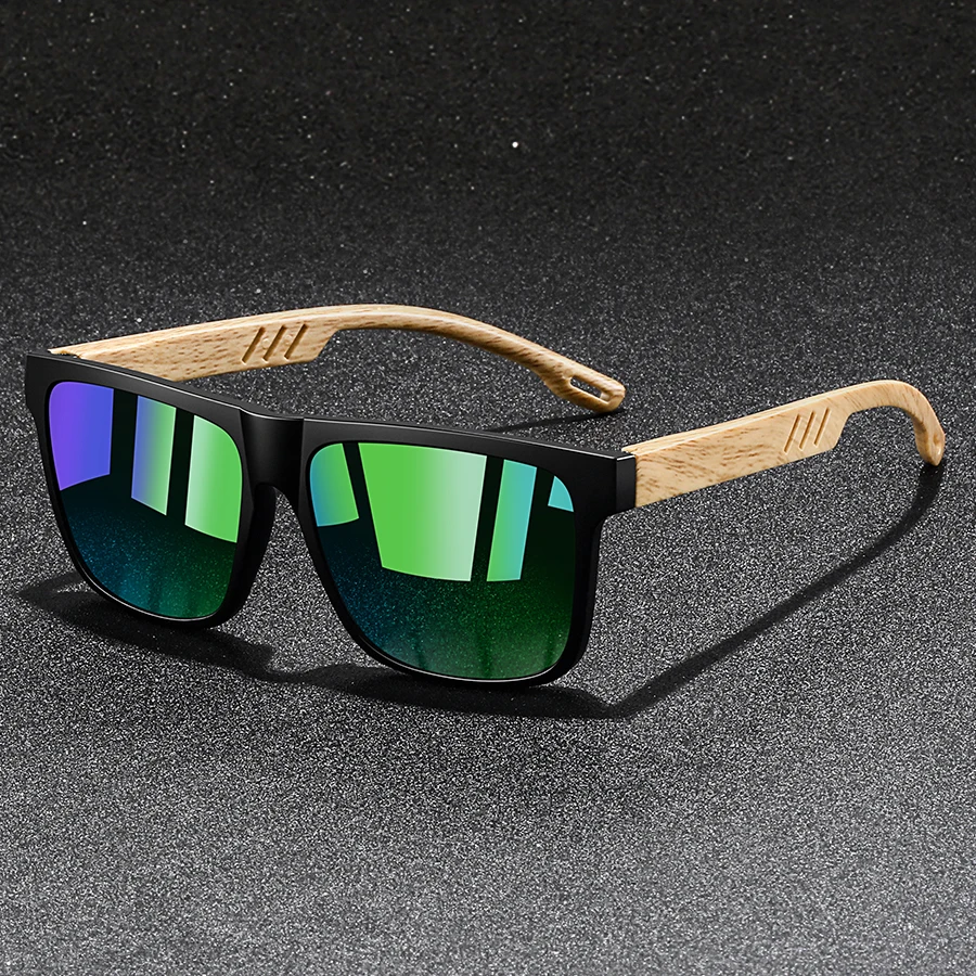 Moda vintage quadrado quadro óculos de sol das mulheres dos homens pesca condução homem marca luxo designer óculos de sol uv400 - Image 3