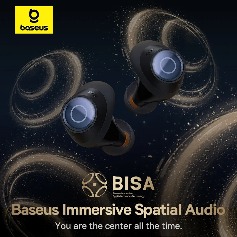 Baseus bowie ma10 pro anc fones de ouvido sem fio 48db híbrido anc bluetooth 5.3 ipx6 à prova dwaterproof água 4 microfones enc esportes - Image 3
