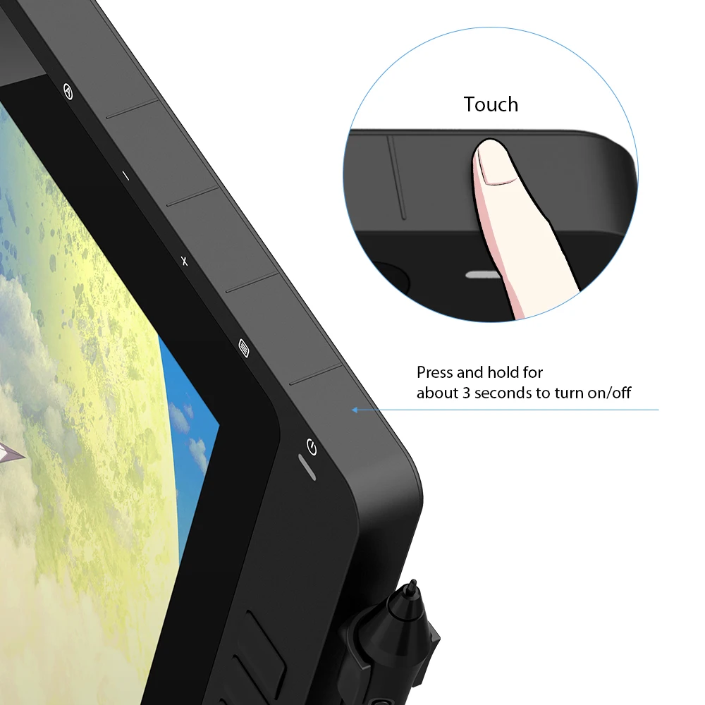 Xppen artist 22r pro 21.5 polegadas desenho tablet pen display monitor gráfico 8192 caneta pressão tilt-suporte sem bateria - Image 4