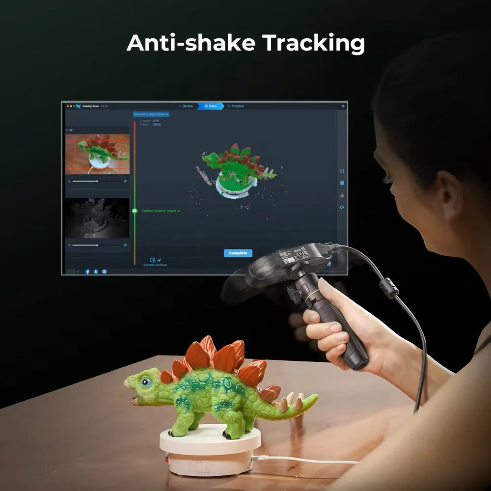 Creality CR-Scan Ferret SE 3D Scanner Anti-Shake Rastreamento 24 bits colorido até 0,05 mm 30 fps Velocidade de digitalização 150-2000 mm - Image 6