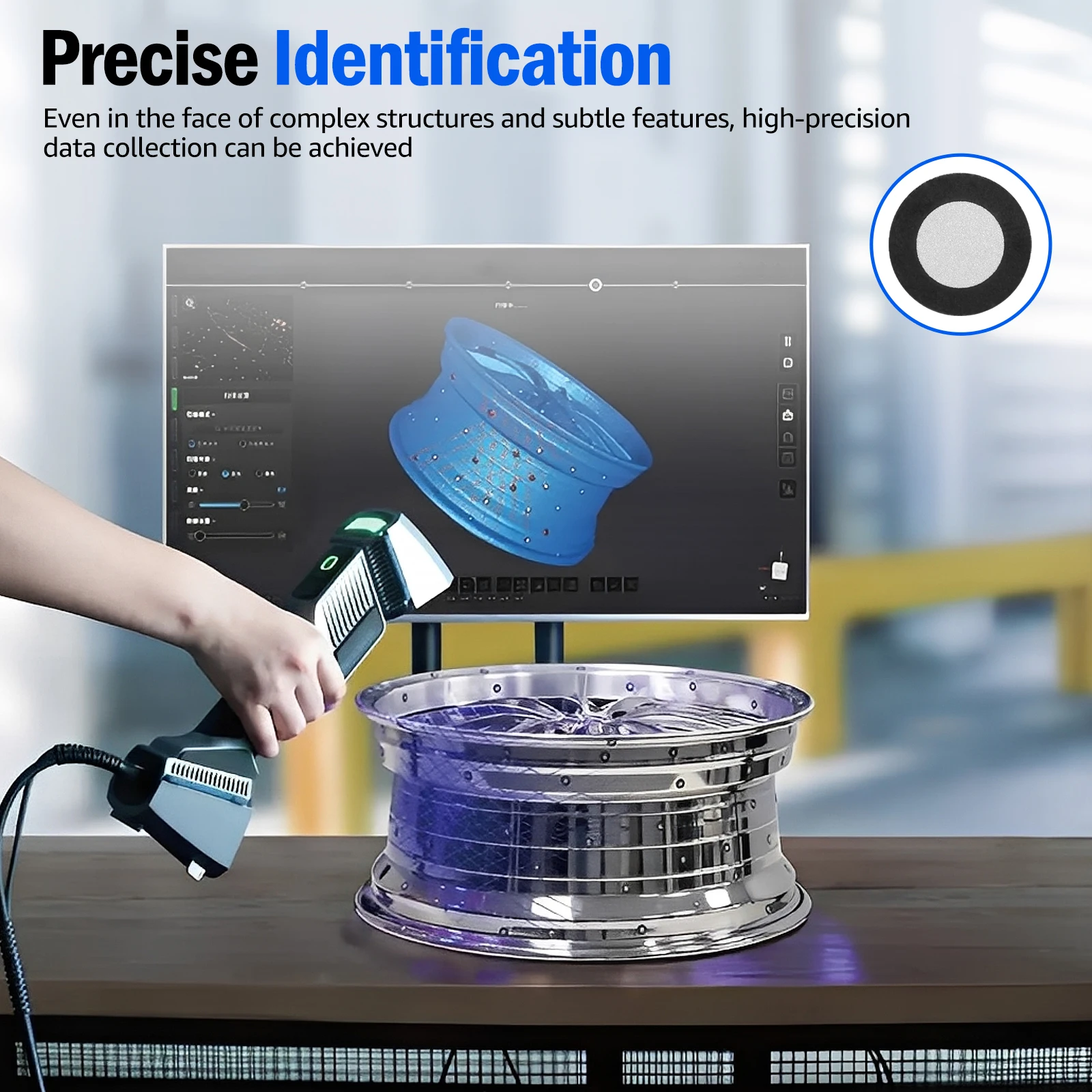 200-400 Peças de Pontos Magnéticos 3D para Scanner, Diâmetro Interno de 6,0 mm e Externo de 10 mm, Marcador de Ponto de Referência para Digitalização 3D - Image 6