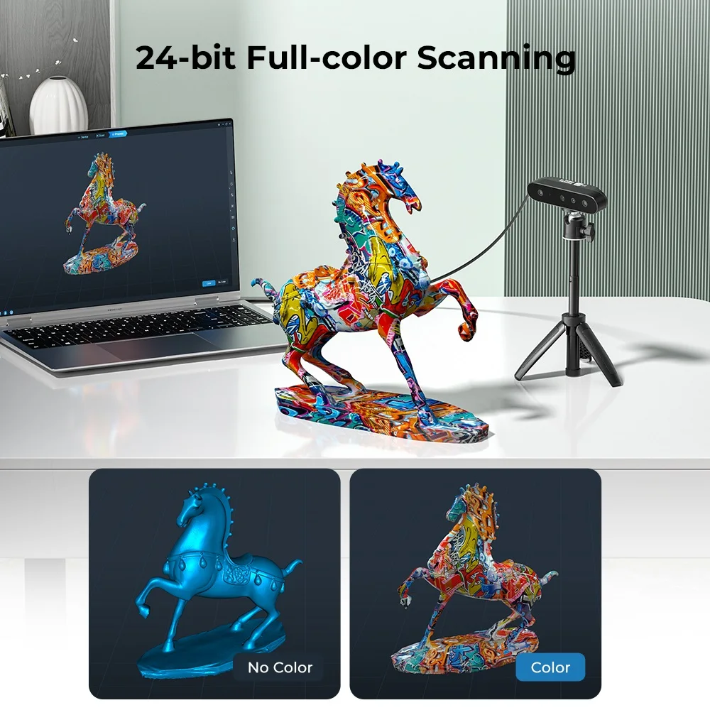 Creality CR-Scan Ferret SE 3D Scanner Anti-Shake Rastreamento 24 bits colorido até 0,05 mm 30 fps Velocidade de digitalização 150-2000 mm - Image 4