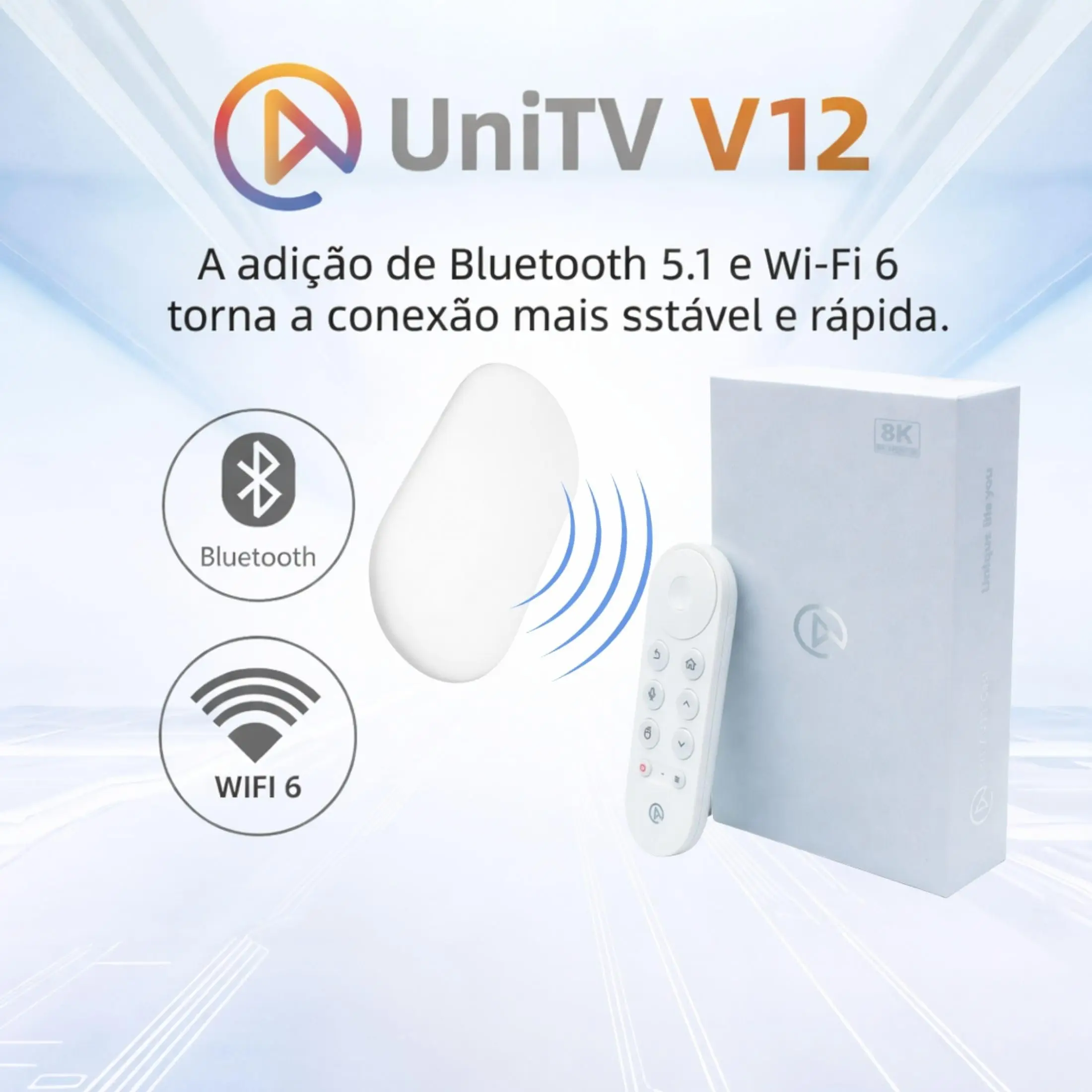 receptor unitv v12 cast 8k vitalicio