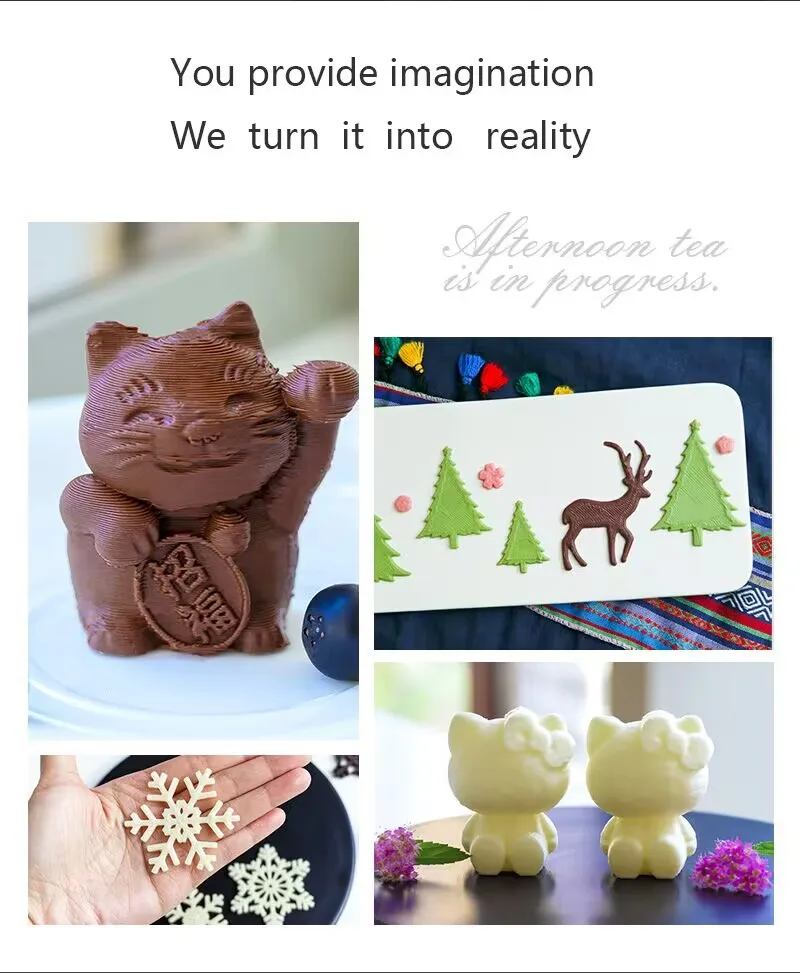 Nova impressora 3d de chocolate fdm diy impressora 3d totalmente montada de alta precisão luckybot - Image 4