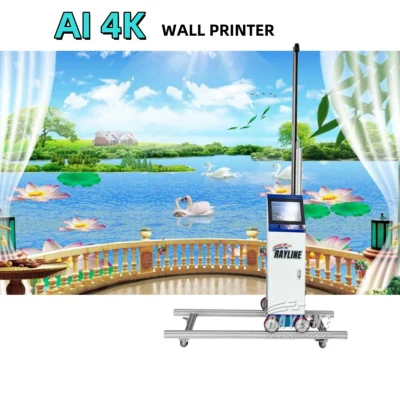 Velocidade Rápida 16 ㎡ Máquina de Impressão de Parede Portátil AI 4K com Dobragem em Um Clique, Impressora de Arte Vertical 3D 4D 5D para Uso Interno e Externo