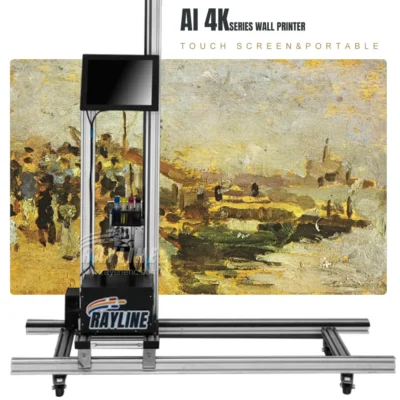 Preço de fábrica portátil ai 4k hd máquina de impressão de parede limpeza automática dobrável 3d 4d vertical uv parede ao ar livre indoor impressora jato tinta