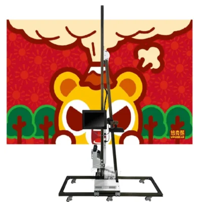 Máquina de impressora de parede 3d 4d wallpen chinesa uv vertical direto para parede máquina de impressão para decoração interna e externa 2 anos de garantia