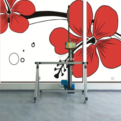 Máquina de Impressão de Parede Automática Inteligente 9600DPI AI 4K, Impressão Vertical de Mural de Parede 3D 5D UV para Interior e Exterior