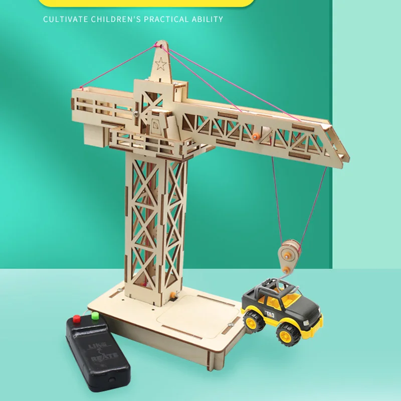 Guindaste de torre com controle remoto, guindaste de elevação, modelos diy e brinquedo de construção, modelo científico e educacional, brinquedo para crianças, presente - Image 6