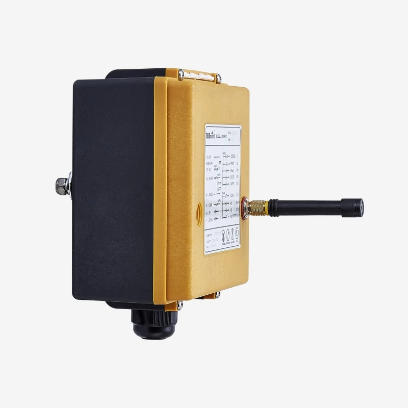 Sistema de control remoto inalámbrico RF Telecontrol 8 pulsadores de marcha única para grúa aérea industrial Polipasto eléctrico F23-A++ - Image 5