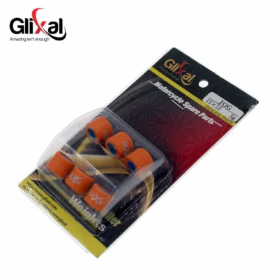 Glixal 15X12mm Conjunto de pesos de rolo variador de corrida de alto desempenho 1PE40QMB Minarelli Jog 50cc Scooter de motor de 2 tempos (3g-10g)
