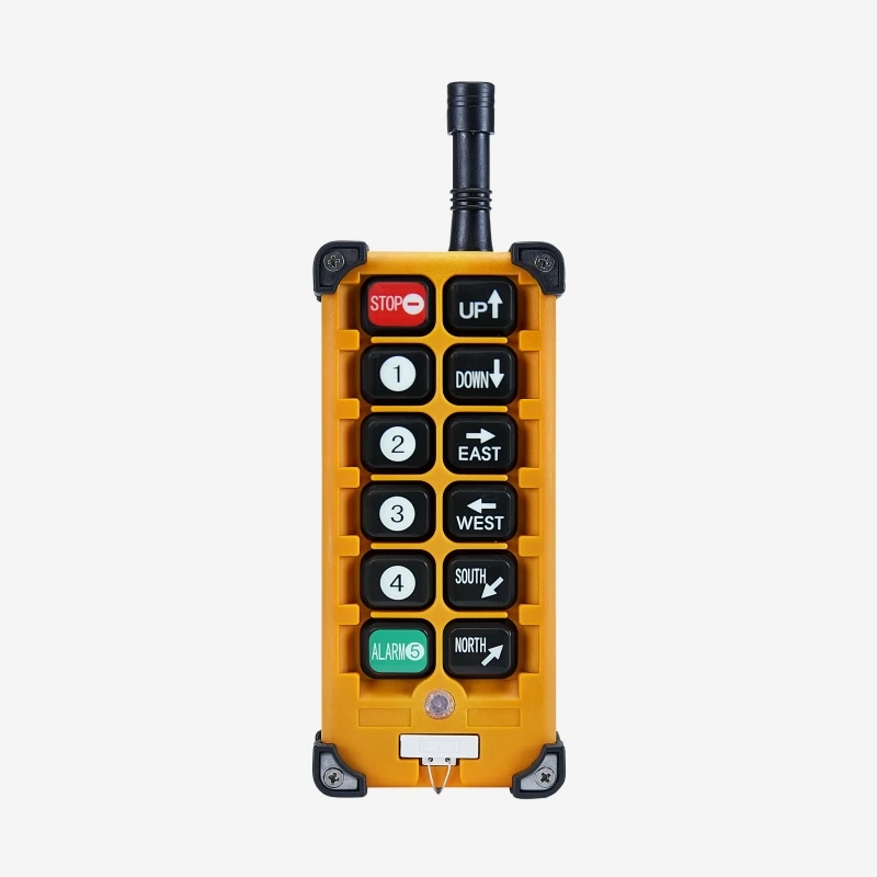 Sistema de control remoto inalámbrico RF Telecontrol 8 pulsadores de marcha única para grúa aérea industrial Polipasto eléctrico F23-A++ - Image 3