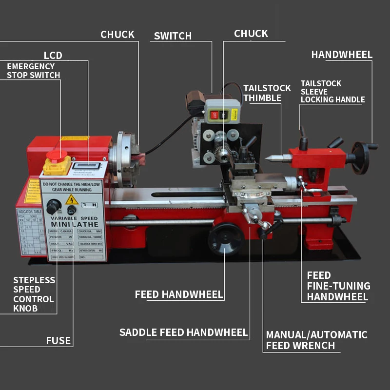 Máquina de cuentas CNC multifunción de Metal para el hogar, máquina de cuentas redondas pequeñas, microtorno, herramienta para carpintería de cuentas de madera - Image 4