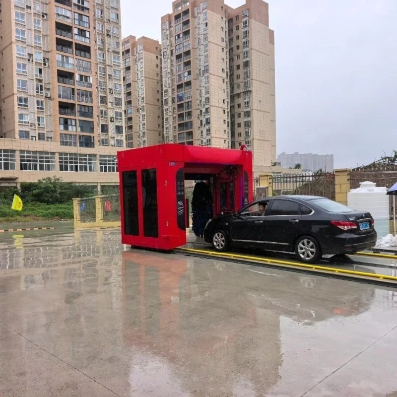 Máquinas de Lavado de Autos de Alta Presión, Máquina de Lavado de Autos Automática con Sistema de Rodillos, Lavadora de Autos Robótica Eléctrica Totalmente Automática sin Contacto de 360° - Image 5