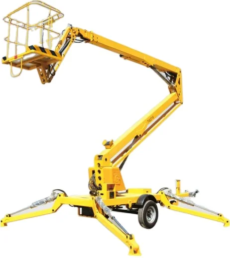 Plataforma Elevadora Articulada Autopropulsada de 14m, 16m, 18m para Terrenos Difíciles, con Motor Diésel Eléctrico y Brazo Hidráulico, para Trabajos Aéreos en la Industria Energética - Image 5