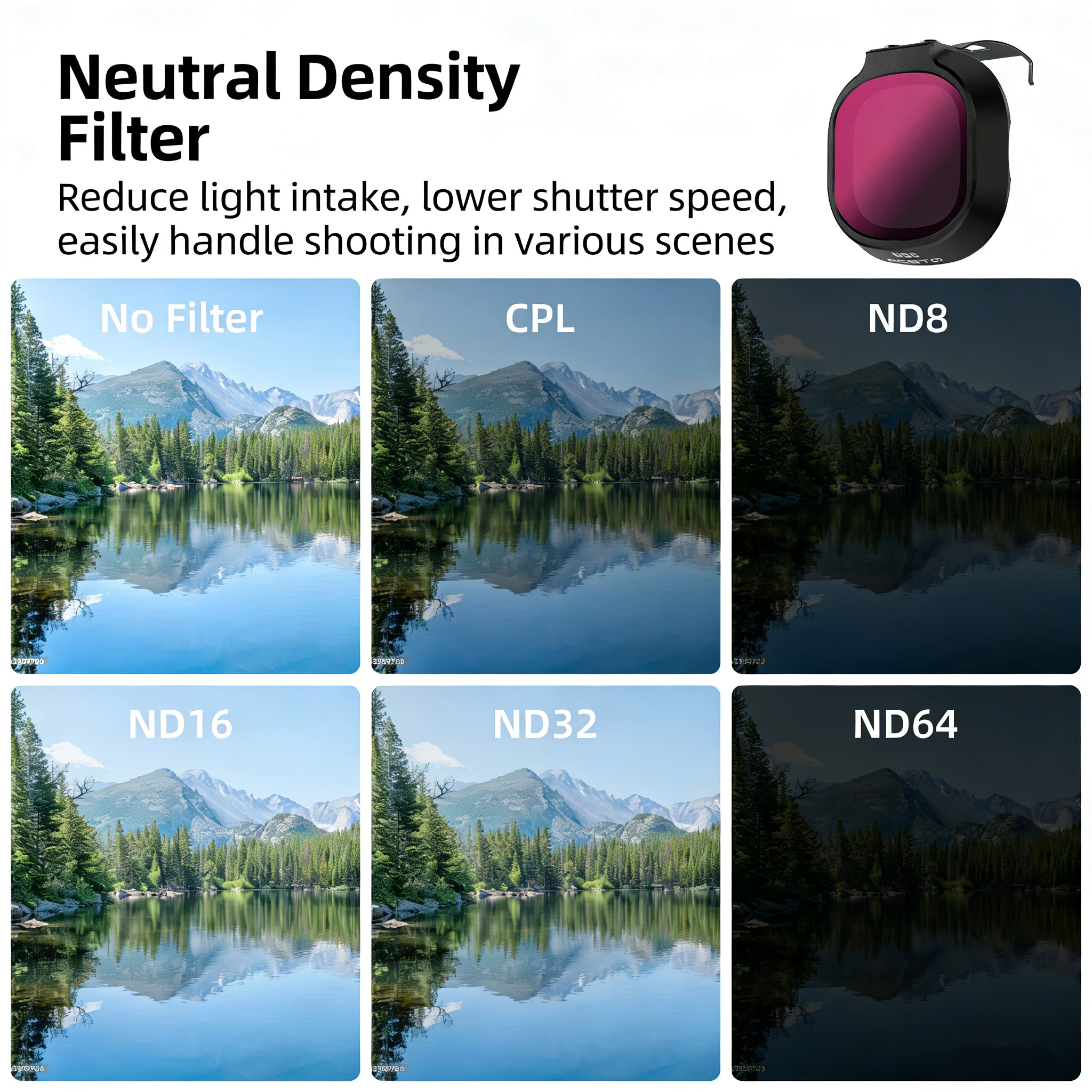Para dji neo2 kit de filtro nd8 nd16 nd32 cpl uv drone lente conjunto filtro liberação rápida acessórios drone - Image 6