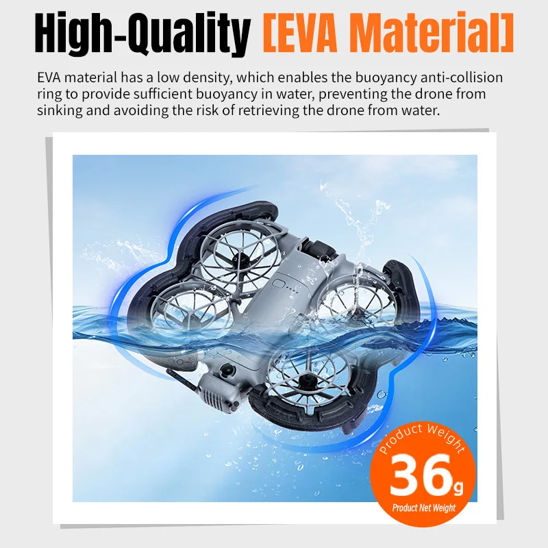 Startrrc peças de drone hélice guarda capa eva protetor flutuante para dji neo 2 drone acessórios anel anti-colisão - Image 5