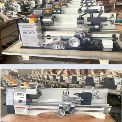 LY Mini máquina de torno de Metal WM210 semiautomática de alta precisión Mini máquina CNC herramienta de fabricación de roscado profesional