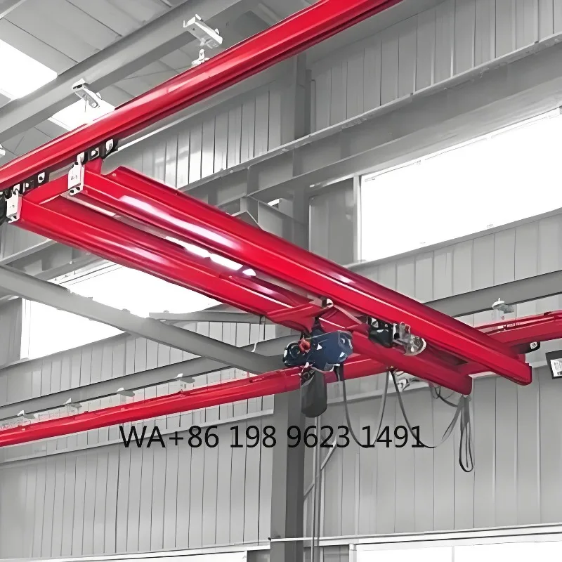 Ponte Rolante Flexível de Viga Dupla Combinada KBK de 500kg, 1 Tonelada e 2 Toneladas para Linha de Montagem em Oficina - Equipamento de Elevação - Image 3