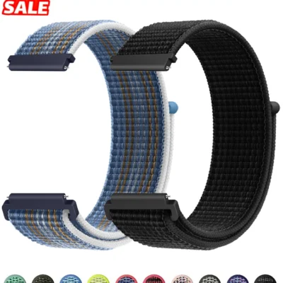 Pulseira de nylon para amazfit bip 6/5/gts 4/3/2/2e/mini/gtr 42mm/47mm/gtr 4/3 pro sport 20mm/22mm pulseira amazfit active 2 band
