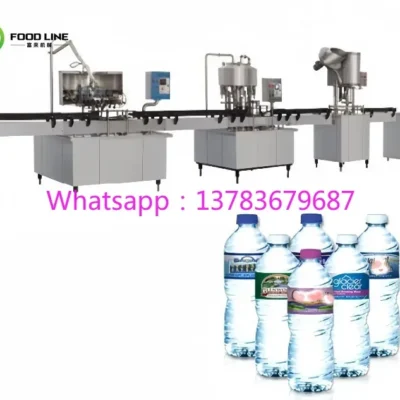 Máquina Automática Personalizada para Lavar, Llenar, Tapar y Encoger Botellas / Línea de Producción de Llenado de Líquidos y Agua Potable