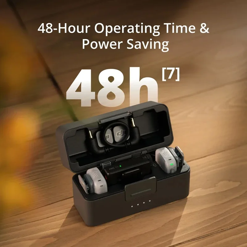 Micrófono Inalámbrico DJI Mic Mini 2, 48 Horas de Duración de Batería y Ahorro de Energía, Tres Ajustes de Tono de Voz, Cancelación de Ruido de Dos Niveles - Image 6