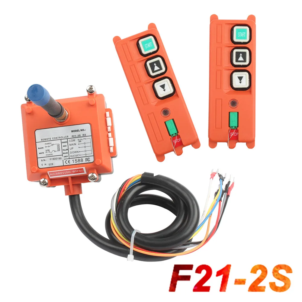 Controle Remoto Industrial Sem Fio F21-2S para Rádio, Guincho Elétrico, Motor de Enrolamento e Jateamento - Image 3
