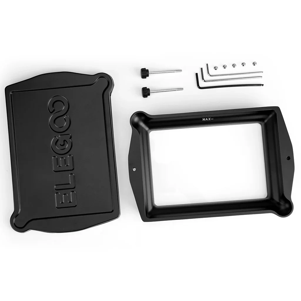 ELEGOO Tanque de resina de metal para MARS 5 ULTRA MSLA LCD Barva de resina de impressora 3D com forro de liberação ACF pré-instalado e chave Allen - Image 3