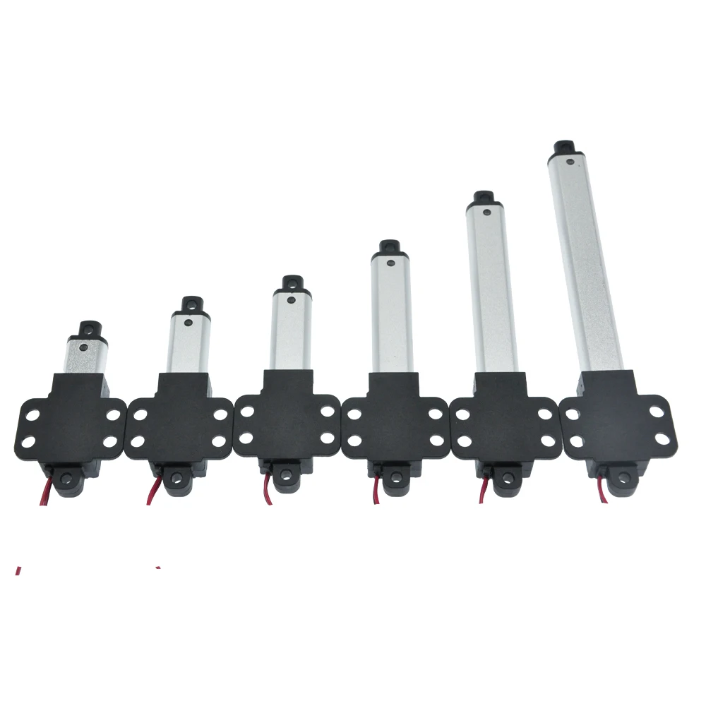 6v 12v 24v sólido personalizado micro atuador linear motor actuador linear 10/21/30/50/75mm curso robótica automação residencial - Image 4