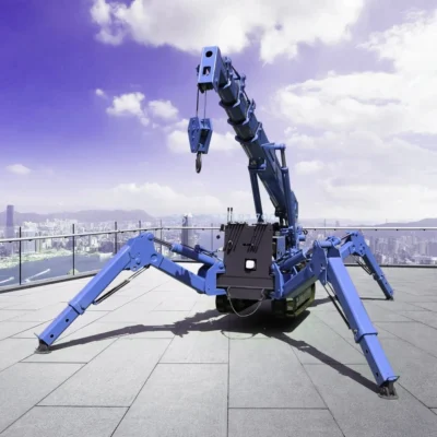 Grúa Araña Popular para Construcción, Mini Grúa Araña Telescópica de 5 Toneladas, Plataforma Elevadora Telescópica de 1 Tonelada para Interiores y Exteriores