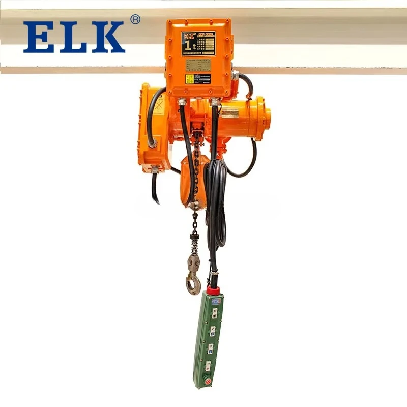 Polipasto Eléctrico de Cadena de 2 y 3 Toneladas, Resistente a Explosiones, Agua y Fuego, de ELK Supply - Image 2