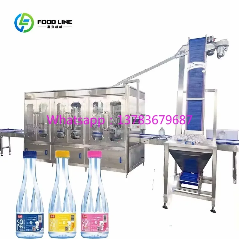 Línea de Producción de Bebidas Totalmente Automática Personalizada, Máquina de Llenado de Botellas de Jugo/Máquina para Hacer Bebidas/Máquina de Llenado de Agua