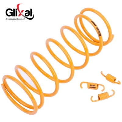 Glixal alta desempenho corrida atv scooter torque molas de embreagem gy6 125cc 150cc 157qmj 152qmi motor (1500rpm, amarelo)