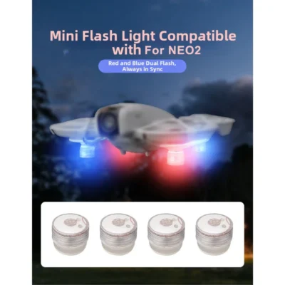 Lanterna de Sinalização Aérea 2/4 Peças, Luz de Navegação Noturna LED para DJI NEO2, Ilumina Drones em Voo Noturno, Acessórios para Drones