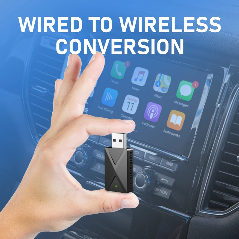 TrolinkTek NEW 2in1 Wireless CarPlay AI Mini Android Auto Box Plug&Play Automatic Connection Compatible with 98% of Cars 5.8ghz - Image 2